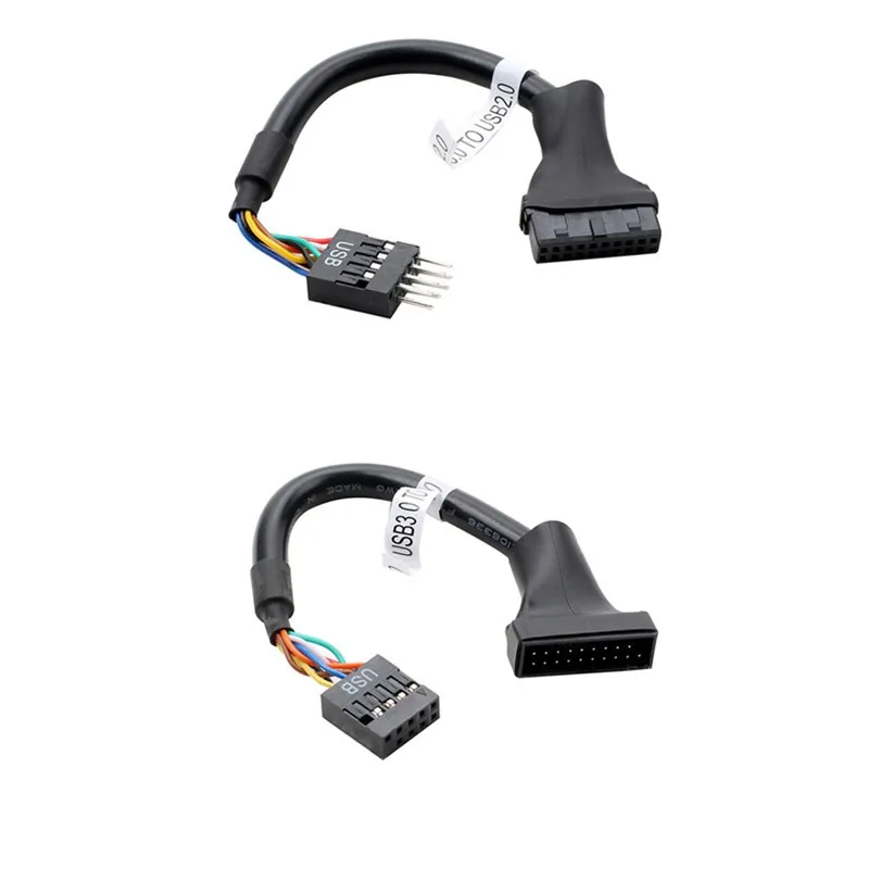 Гибкий материал USB3.0 20Pin Male& Female To USB2.0 9Pin материнская плата мужской и женский кабель использование для cd-rom гибких дисков панели