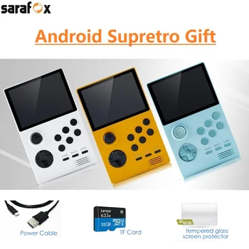 

Sarafox upgrade Dpad Pandora Box Android supretro handheld game console IPS screen 30 3D games