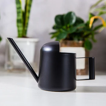

Stainless steel Watering Can 300ML 500ML Long-Mouthed Watering Pot Garden Yard Plant Flower Watering Can Tools Black Silver