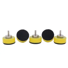 

5pc 25mm Sanding Pads Hook Loop Disc Plate Fit Sander Buffering Backing Pad For Furniture Wood Metal Automobile Polishing Parts