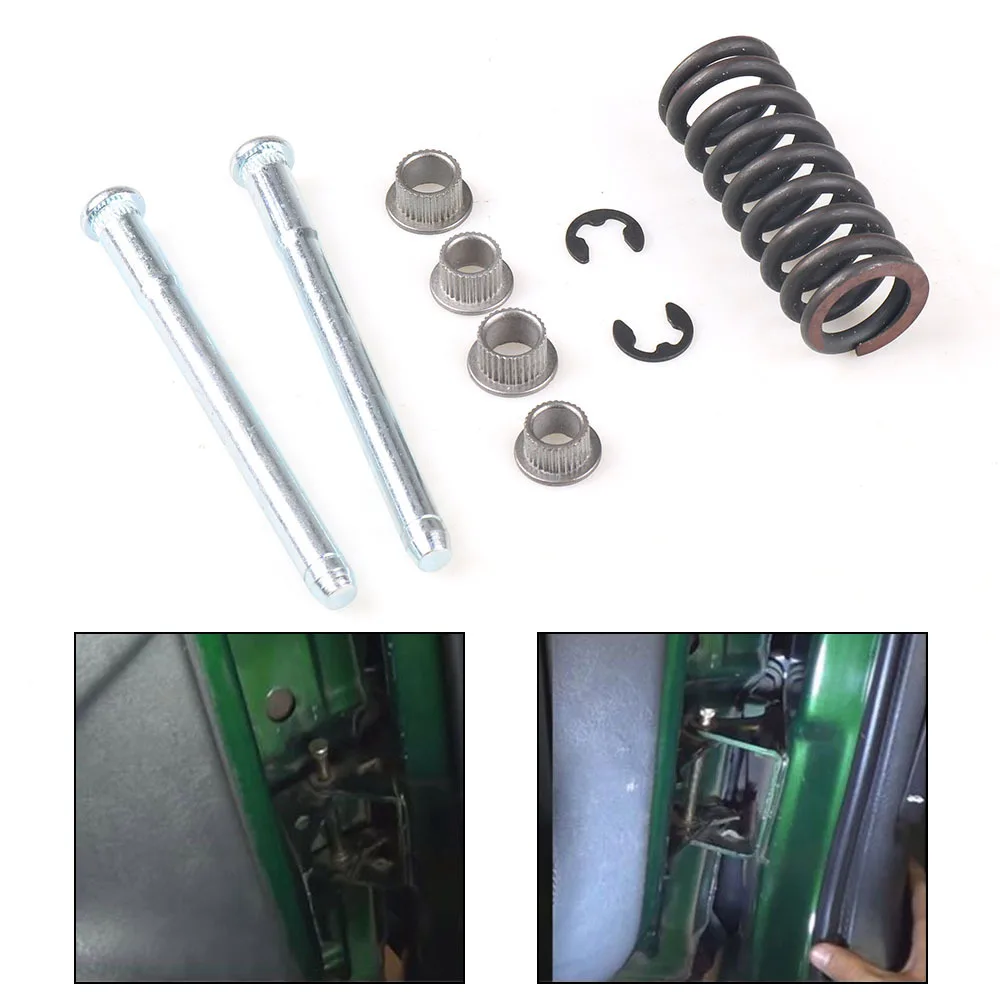 

Front Rear Door Hinge Pins Spring Bushing Set Kit For Chevy S10 S15 1994-2004