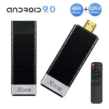 

X96S TV Stick Mini PC TV Box Android 9.0 Amlogic S905Y2 4GB RAM 32GB eMMC BT4.2 4K HD 5G WiFi PK X96 mini smart tv android box