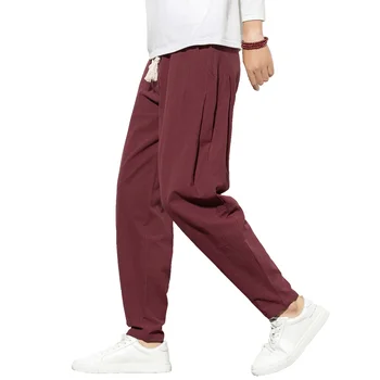 

Spring Autumn New Pants Men Trousers Hip Hop Cotton Jogger Pants Chinese Style Sweatpants Streetwear Man Pants plus size M-5XL
