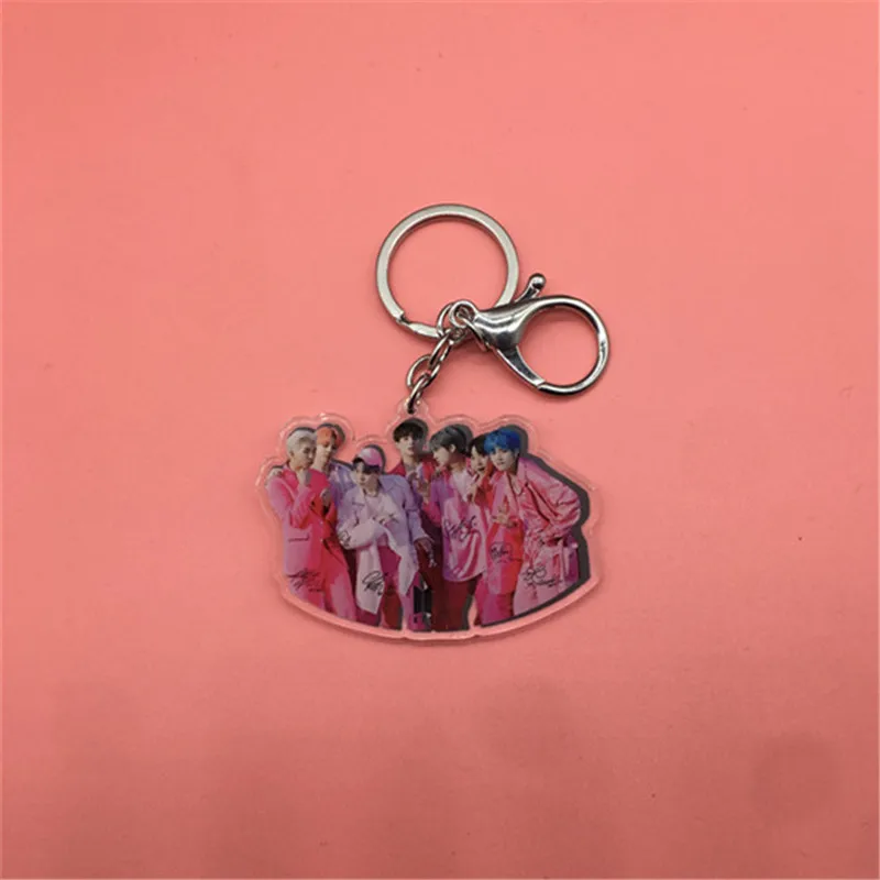KPOP Bangtan мальчики карта душа Persona Подпись акриловый брелок JUNG KOOK JIMIN поддельная любовь - Цвет: Boys