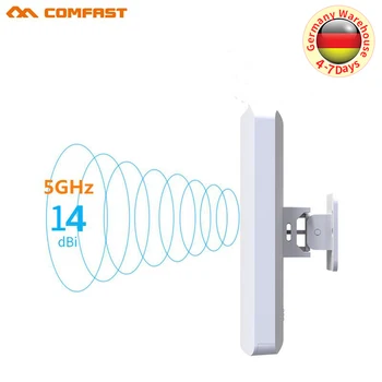 

3-5KM Powerful 300Mbps 5.8G Outdoor wireless bridge CPE Access Point 2*14 WI-FI Antenna repeater Nanostation wifi for IP camera