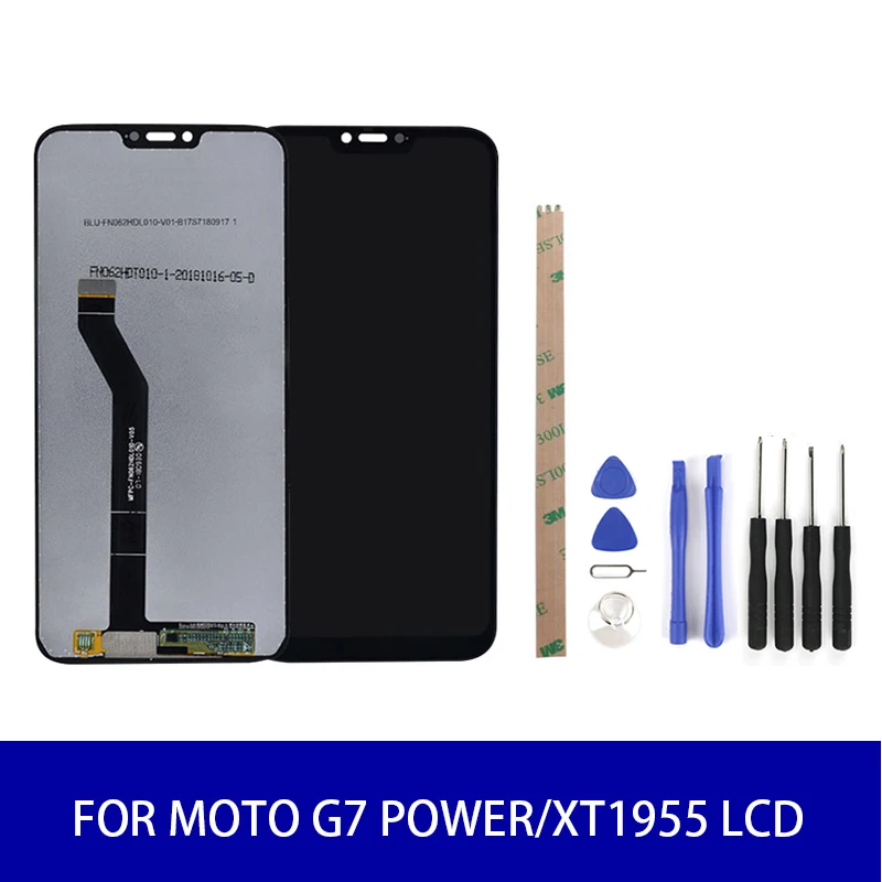 AAA Качество для Motolora Moto G7 power/XT1955 ЖК-дисплей сенсорный экран панель дигитайзер
