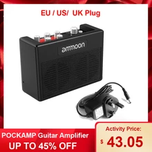 Ammoon POCKAMP гитарный усилитель 5 Вт встроенные мульти-эффекты 80 барабанные ритмы поддержка тюнер Tap темп функции гитарный усилитель