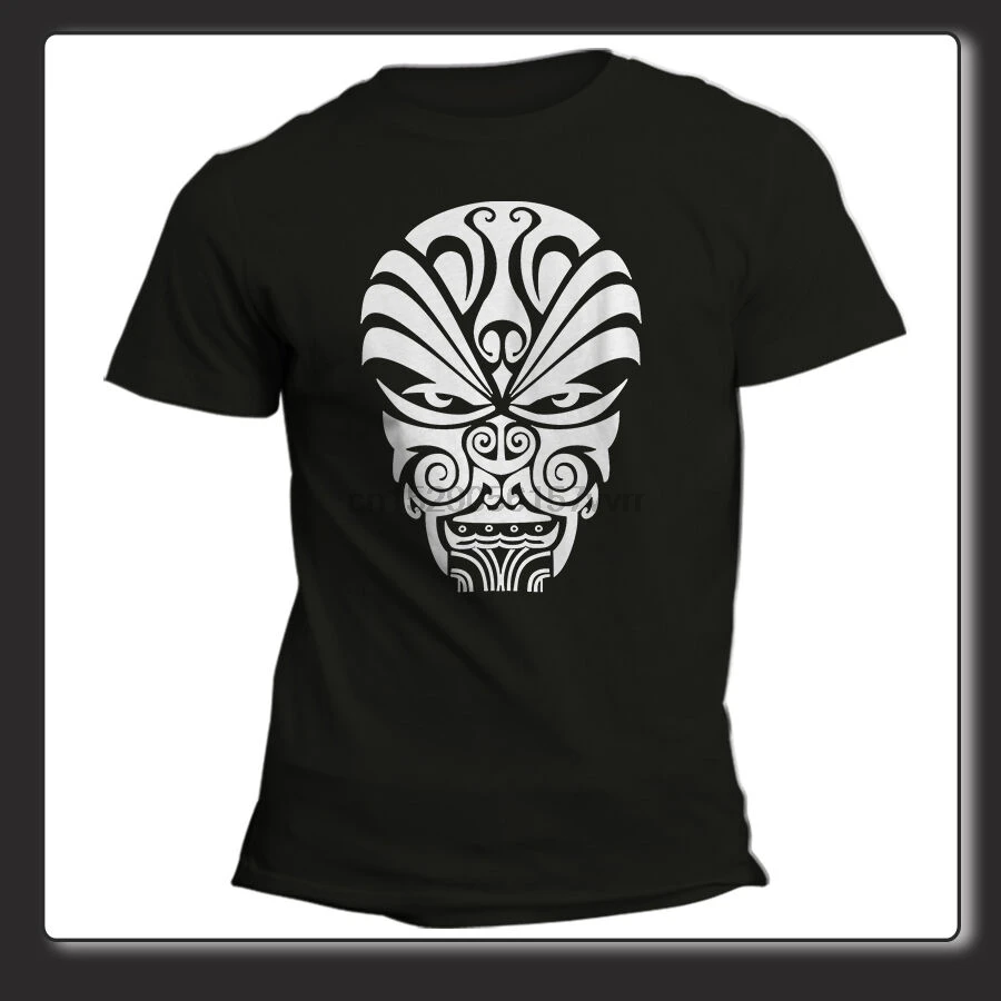 Mens t-shirt woman skull maori bn-grey-navy-black |