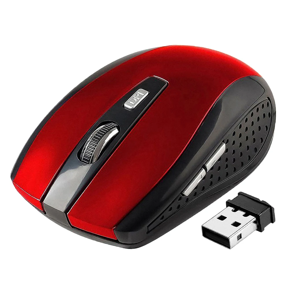 USB2.0 Wireless Mouse 2.4 GHZ Mini Mice with Nano 6buttons Optical for PC