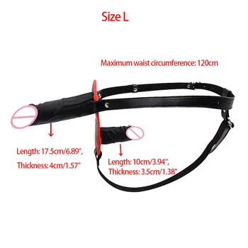 Double Penis Dildo Double Ended Strapon Ultra Elastic Harness Belt Strap On Dildo Adult Sex Toys for Woman Couples Sex Products 5