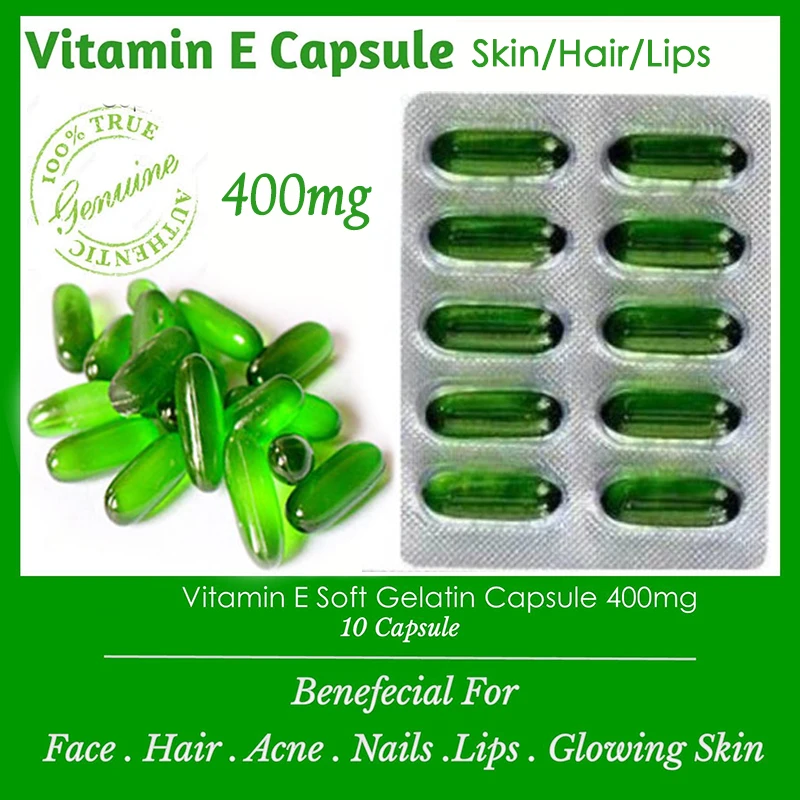 10 Capsules Vitamin E Capsules For Face Hair Nail Skin Whitening Essence Freckle Brighten Repair Ance Scar Hydrating Face Serum Aliexpress