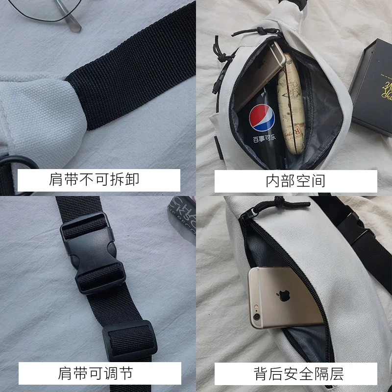 2021 men's waterproof small chest bag travel sports shoulder bag messenger bag gift bag crossbody bag bags for men - Image 4