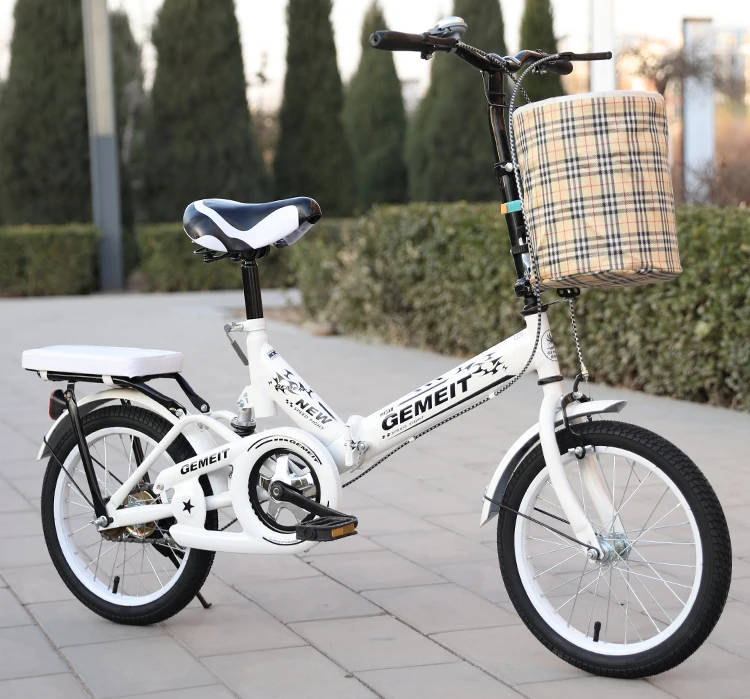 2020 folding bike 20 inch 16 inch children's bike multifunctional shock-absorbing bike free installation adult bike