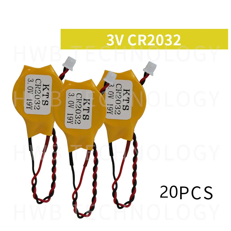 Оригинальная литиевая батарея KTS CR2032 CR2032W 3V 20 шт./лот сделано в Японии|motherboard battery|3v