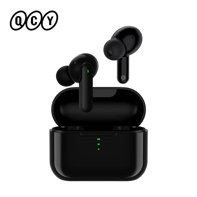 QCY T11 Hifi Dual Drivers Bluetooth TWS Earphone Wireless Headphones with 4 Mics Noise Isolation Earbuds with Quick Charge