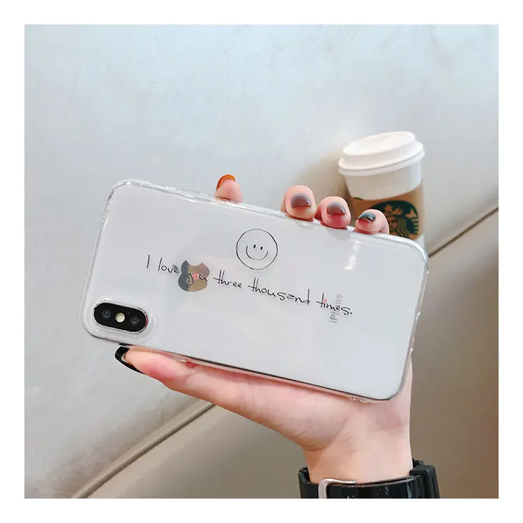 Для iPhone 11 Pro Max X XS i8 Love You три тысячи раз Ins модный защитный чехол для iPhone 11 7 8 Plus 6 6s Coque