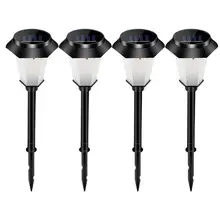 4 шт. светодиодный светильник с мягким управлением, солнечный светильник с пламенем, танцевальный дизайн с пламенем, уличный водонепроницаемый садовый фонарь, светильник для сада