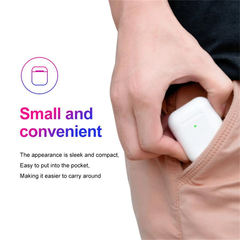 I200 TWS Original A2 Smart Senor 1:1 size Headphon Earbuds Wireless 5.0 Bluetooth Earphones Complete with Wireless Charging Case
