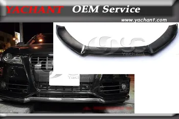 

Car-Styling Carbon Fiber Front Lip Fit For 2008-2012 A4 S-Line S4 B8 DTM Style Front Bumper Lip