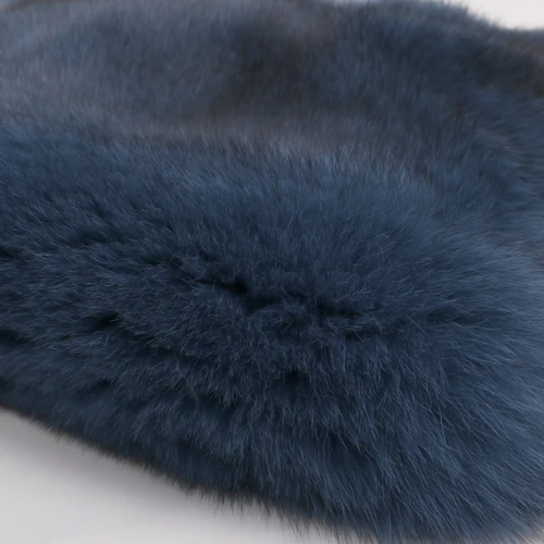 Женская меховая куртка из натурального Лисьего меха - Цвет: as picture