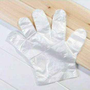 

900PCS Disposable Polyethylene Gloves Food Service Home Plastic Clear Work
