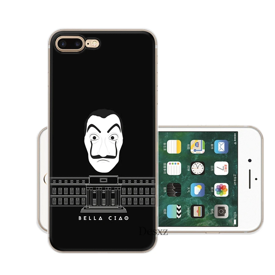 Мобильный чехол для iPhone X XS Max XR 6 6S 7 8 Plus 5 5S SE жесткий чехол ТВ серии деньги Heist House Of paper Shell - Цвет: 10