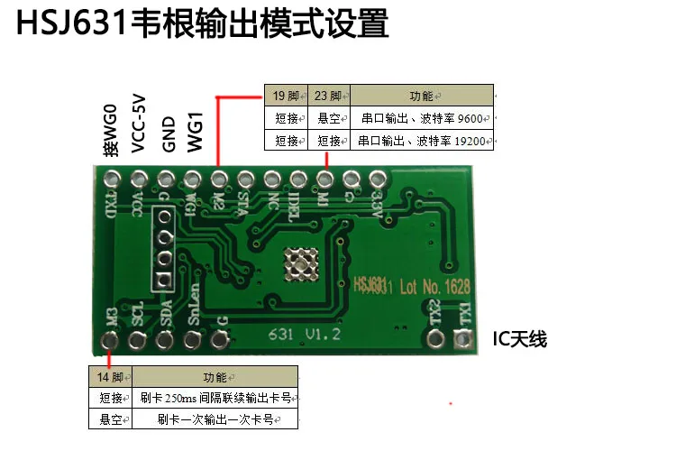 Hsj631r считывание только карты NFC двойная антенна ID карта считывание IC карта поколения 2 мульти протокол модуль считывания карт