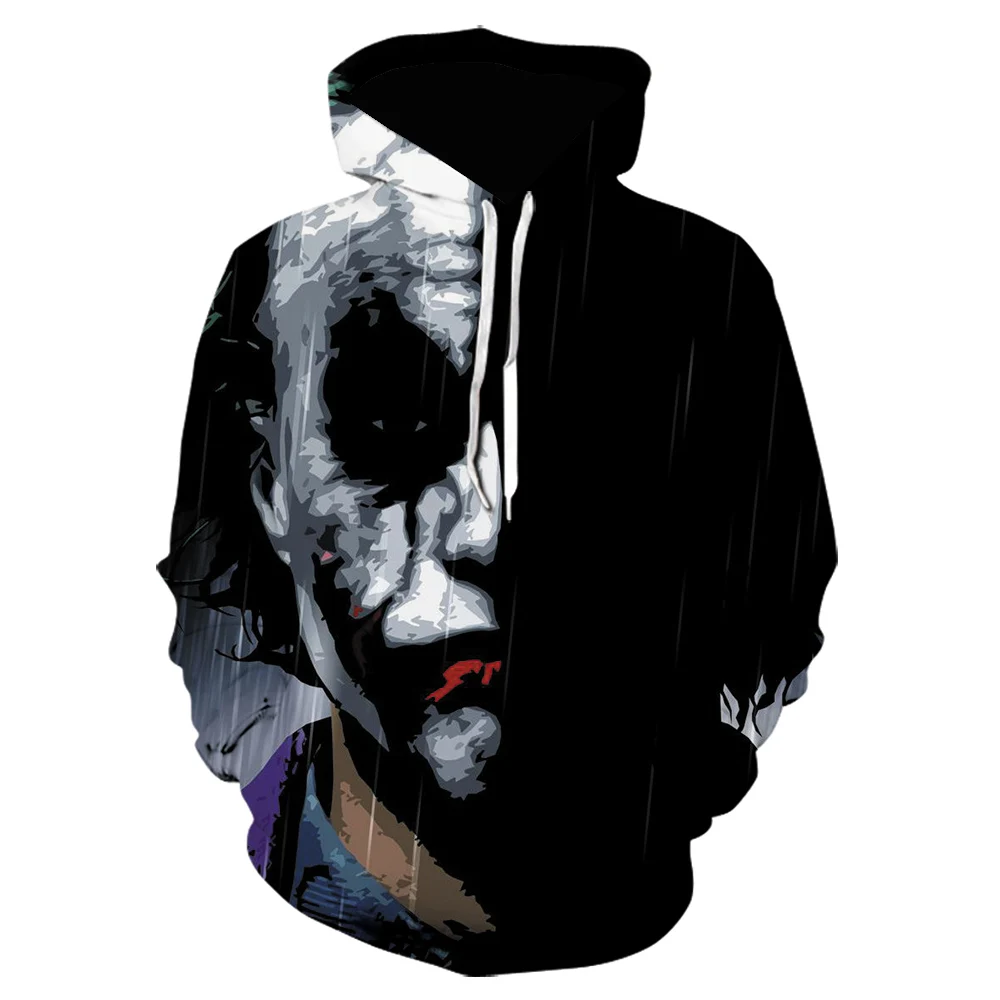 Новинка мужские толстовки с 3D принтом из фильма IT Pennywise Clown Stephen King худи