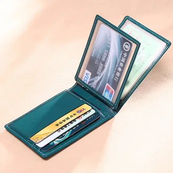 

Driver's license leather case ladies leather ultra-thin ID card case cowhide motor vehicle driving card package combo