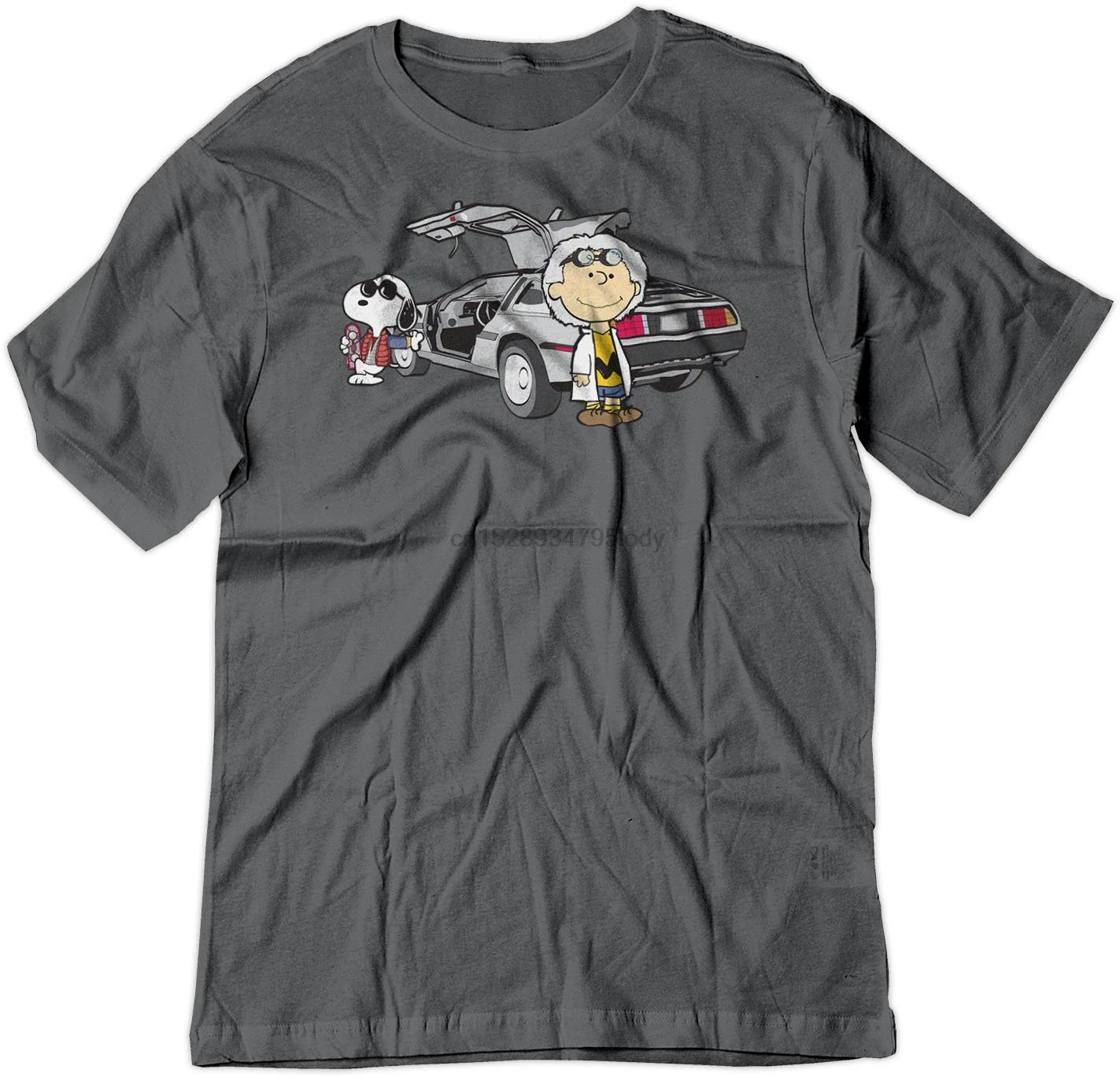 

BSW Men's Back to The Future Charlie Brown Snoopy Shirt