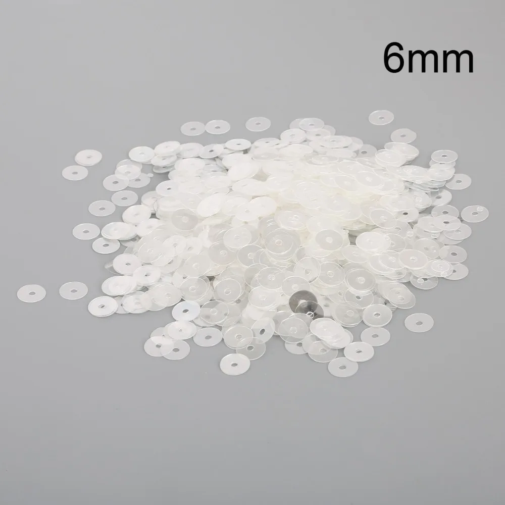 1500pcs-10000pcs 3/4/5/6mm Colorful Flat Round PVC Loose Sequins For DIY Needlework Sewing Costume Jewelry Manicure Fittings