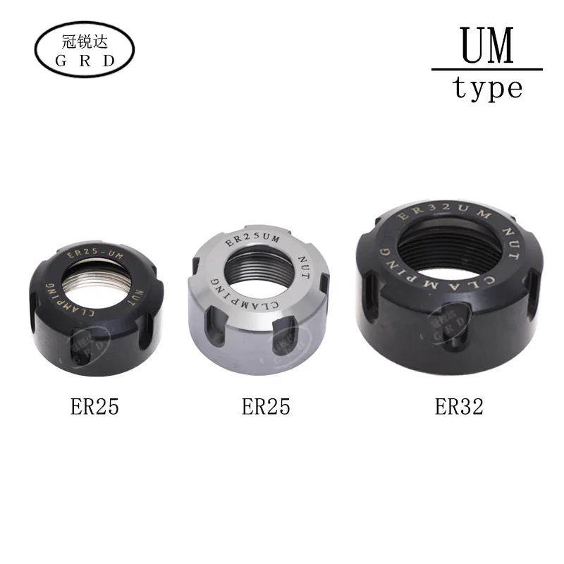 ER MS гайка ER8 ER11 ER16 ER20 ER25 ER32 A M гайка UM ER Гайка цанги для зажима cnc фрезерные Токарные цанговые патроны bt er Нож хвостовик