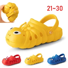 Chaussures d'été pour enfants, sabots Caterpillar, sandales de plage, chaussures de jardin pour bébés garçons et filles, Mules, pantoufles d'extérieur pour tout-petits