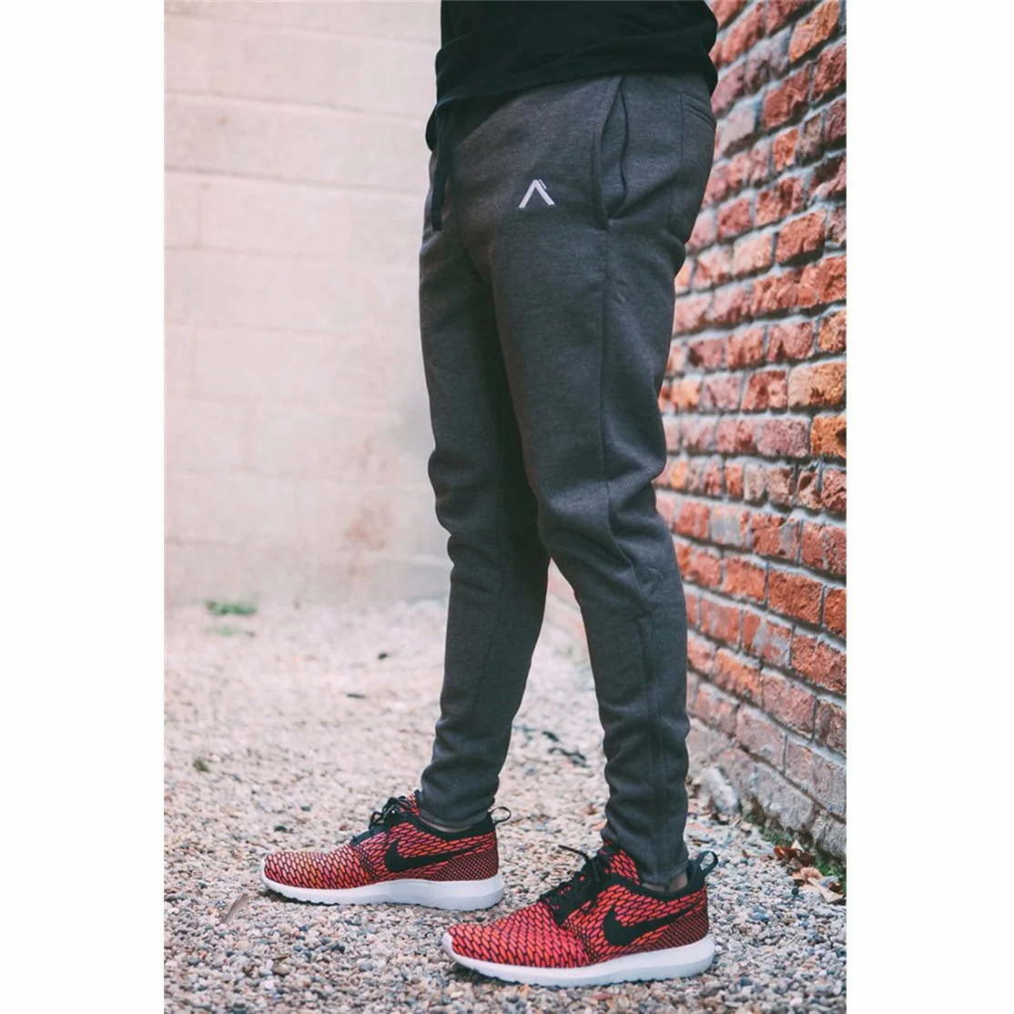 

Muscle Brother Spring And Autumn Men Sports Casual Pure Cotton Slim Fit Pants Sweatpants Trousers