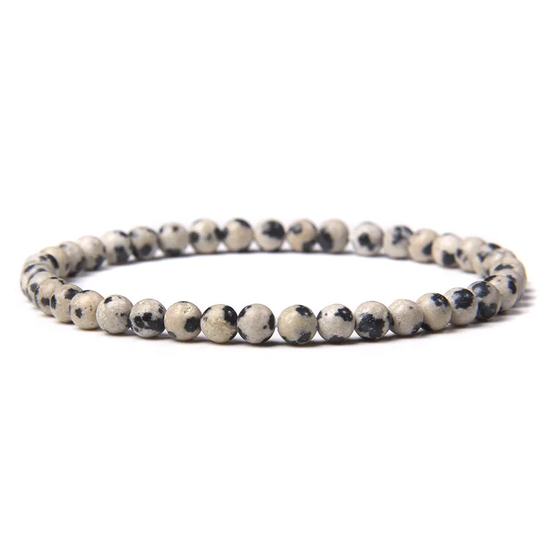 Chakra Energy Bracelet: Natural Agate & Onyx Beaded Stretch Jewelry