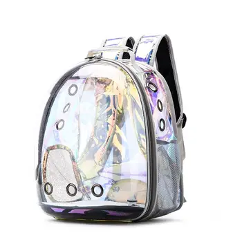 

Pet Carrier Bag Space Backpack Space Capsule Mesh Breathable Cat Small Dog Travel Outdoor M5TE