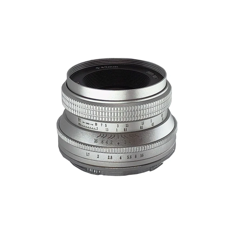 Wesleywsl-mf Lente de Câmera Mirrorless 25 mm Lente F1.7 25 mm Sony Nex E-mount Fuji xf x Aps-c Macro m4 Canon Eos-m Ef-m - Image 6