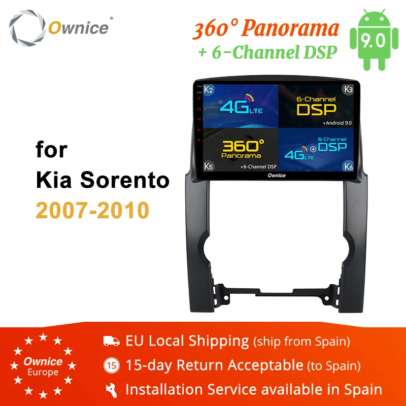 Clearance Ownice K3 K5 K6 Android 8.1 Car Radio DVD Player for KIA Sorento 2010 - 2013 GPS Navig Headunit Automotive 4G DSP 360 Panorama 0