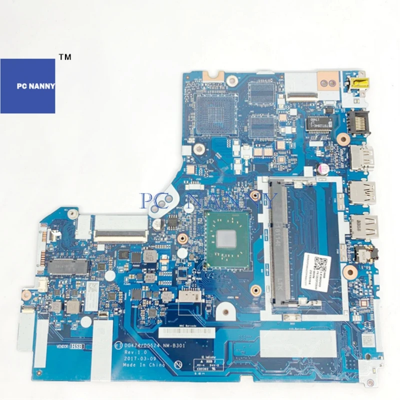 For Lenovo 320-15IAP 320-15 notebook motherboard DG424 DG524 NM-B301 Laptop PC MAIN BOARD with N3350 DDR3L tested 100% work | Компьютеры и