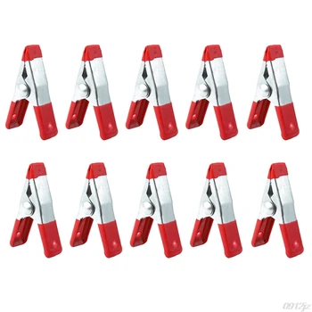 

10PCS Metal Spring Clamps 2" Clip Soft Plastic Tips Grip Photos Craft