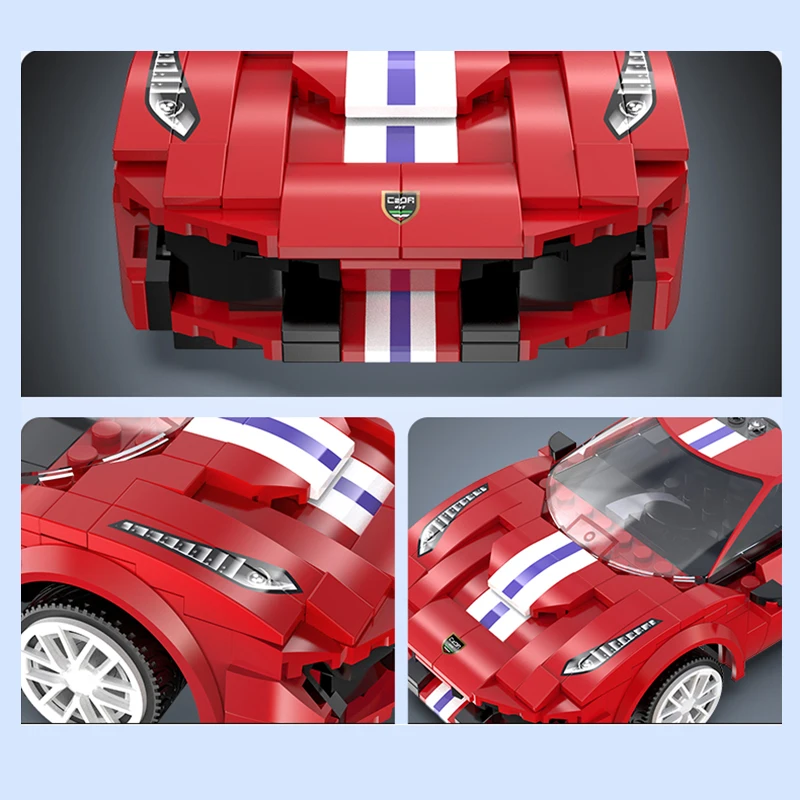 306 шт. Конструкторы Creator MOC Technic RC гоночный автомобиль строительство красный 488