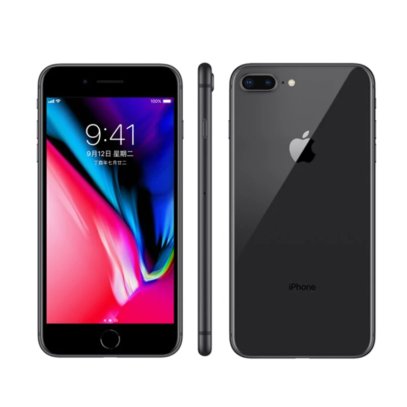Apple iPhone 8 Plus глобальная версия 4G LTE мобильный телефон 5," 3 ГБ ОЗУ 64 Гб/256 Гб ПЗУ шестиядерный Fringerprint NFC смарт-телефон