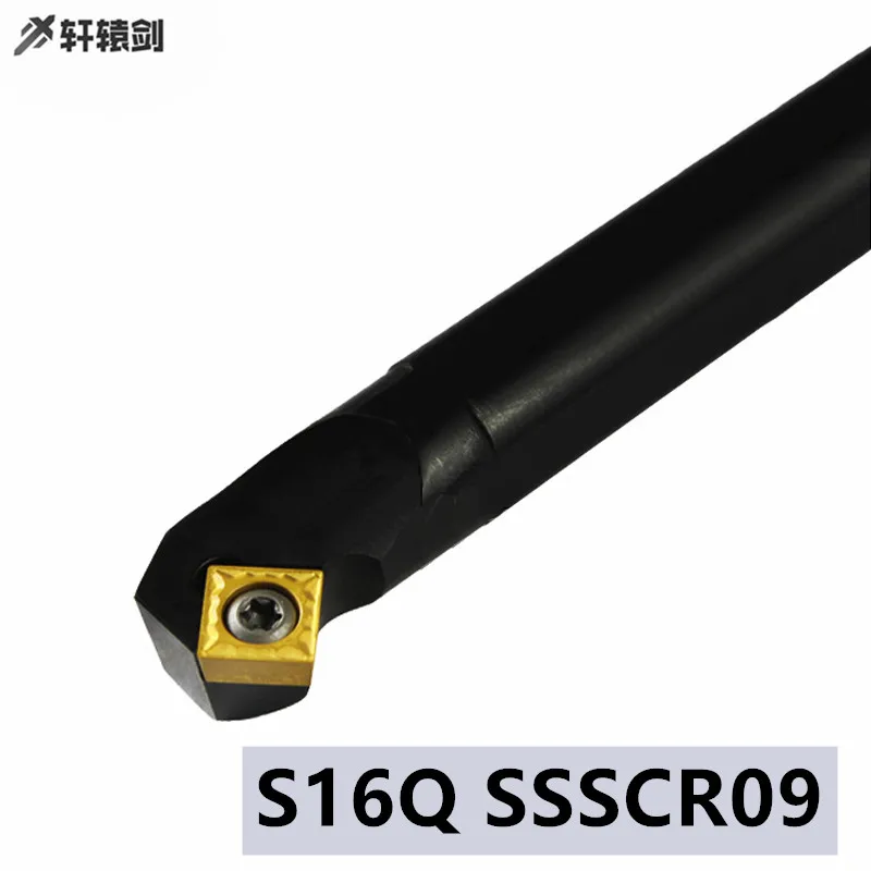 

1PC S16Q SSSCR SSSCL SSSCR09 SSSCL09 Lathe Tool Holder CNC Shank Turning Drill Pipe Carbide Insert SCMT