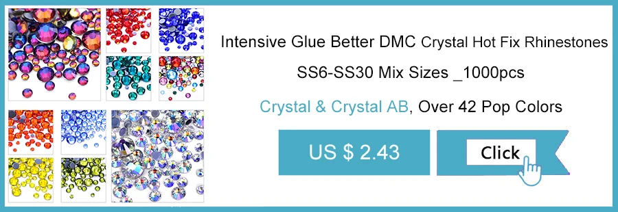 OLeeya Better DMC High Quality Crystal hot fix rhinestones