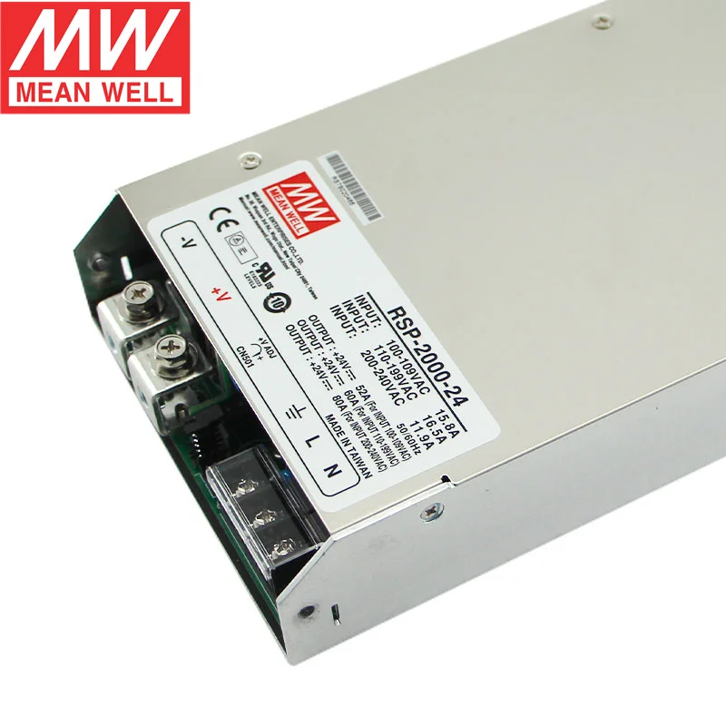 MEAN WELL RSP-2000-24 Блок питания переменного тока в постоянный ток 12 В 24 48 с одним выходом