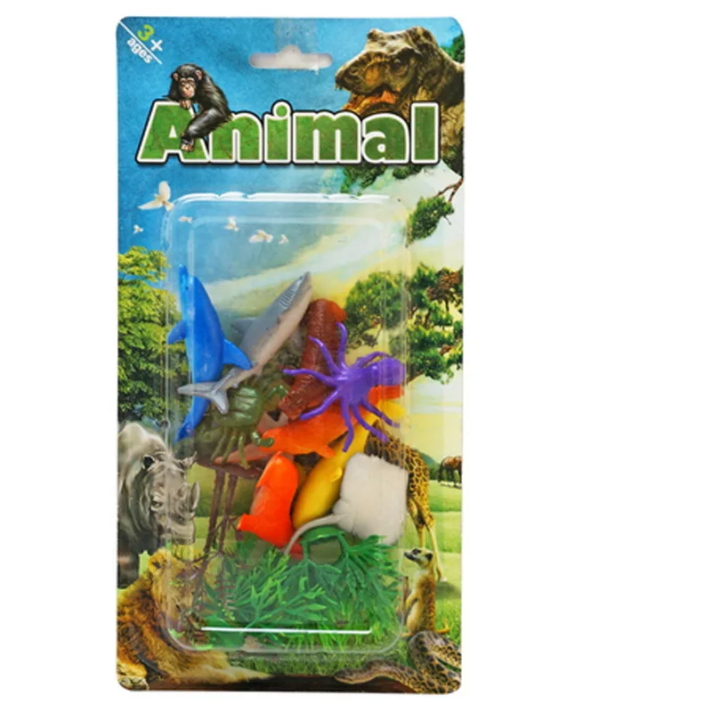 

Wild Animal Oceans Dinosaur Farm Insect Model Small Animal Model CHILDREN'S Toy Early Education Recognize Set