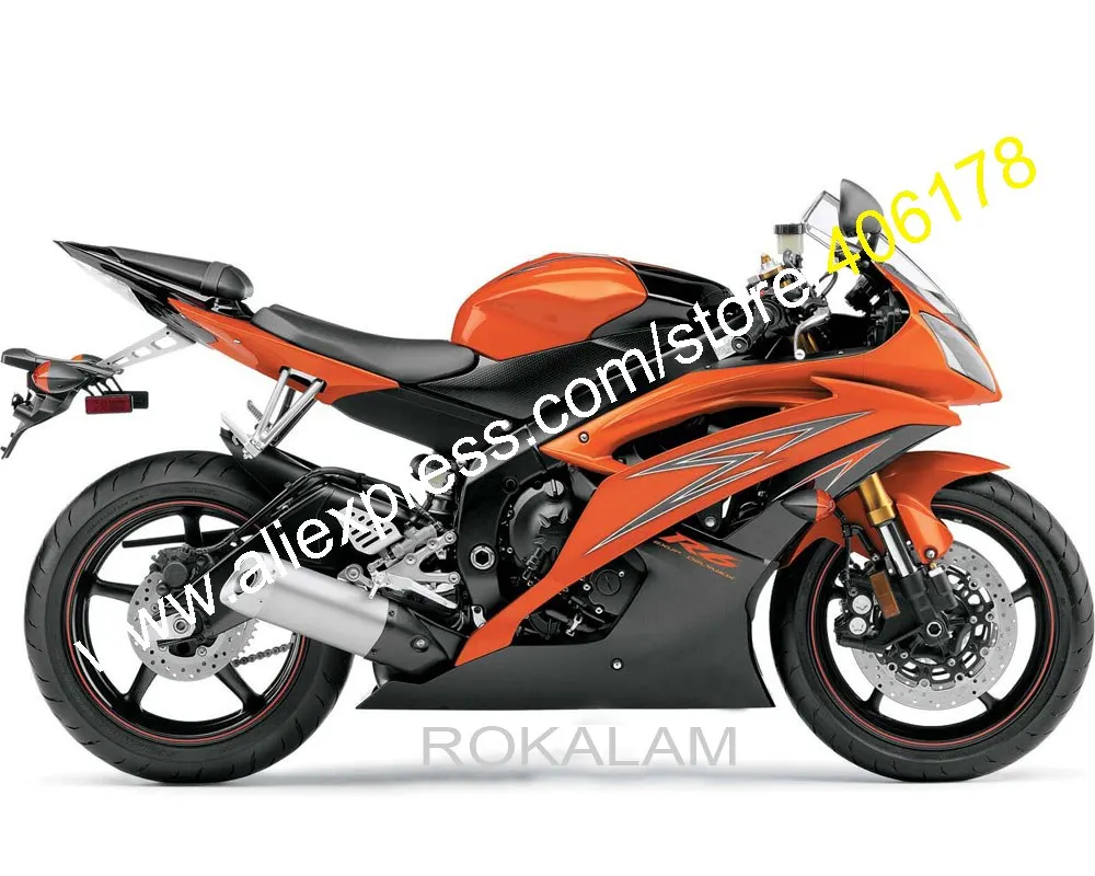 

For Yamaha YZF-R6 2008 2009 2010 2011 2014 2015 2016 YZF R6 YZF600 YZFR6 Bodywork Fairing Body Kit (Injection Molding)