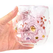 Перчатки Thanos Infinity Gauntlet термостойкие двойные стенки Стеклянная чашка Молоко Кофе Кружка чай виски стеклянная чашка