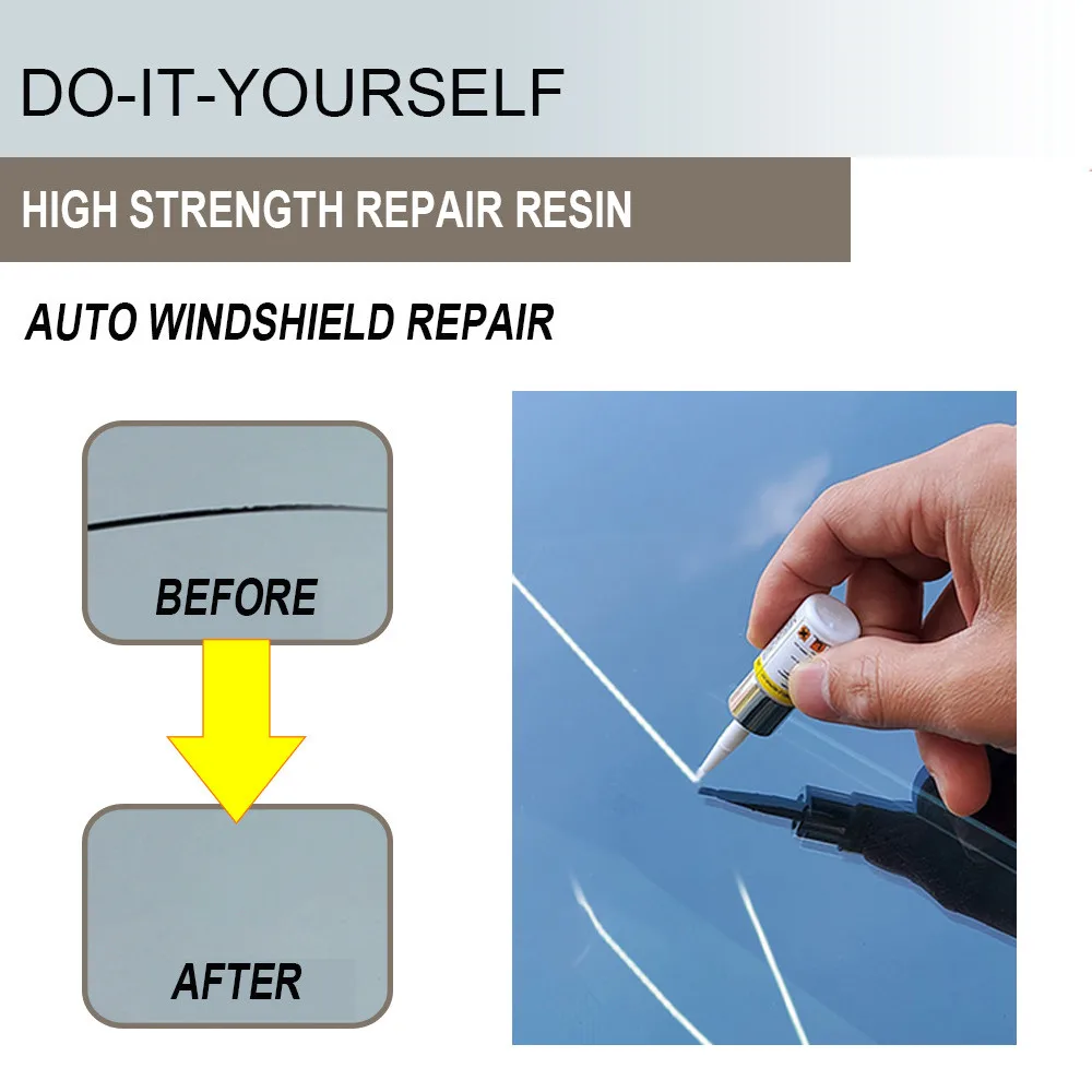 Car Windshield Cracked Repair Kit Clear Glue Window Repair Long Crack Glass Broken Scratch Repair Tools Wholesale Dropshipping car wash water