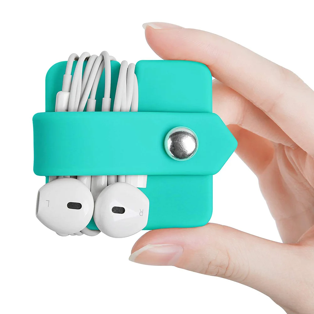 Экологичный силиконовый магнитный держатель для телефона, держатель для наушников, кабель, силиконовый шнур, органайзер для Iphone